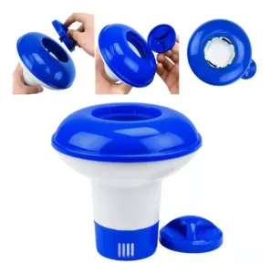 Clorador Dosador Flutuante Margarida Para Piscinas Azul